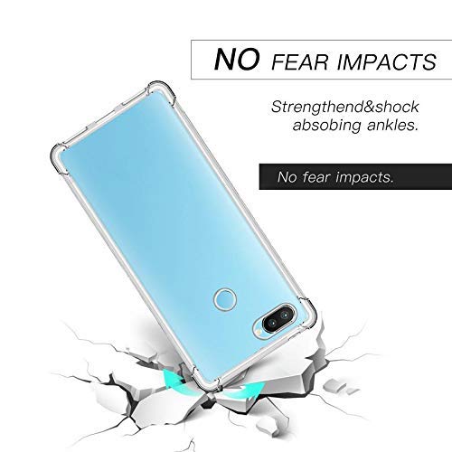 YOFO Rubber Transparent Back Cover for Oppo F9 Shockproof All Side Protection Case