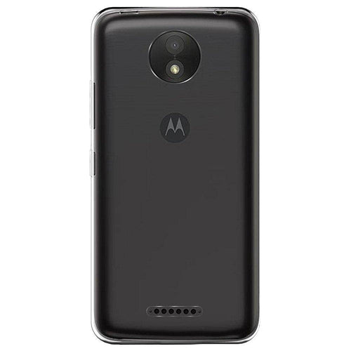YOFO Back Cover for Moto C Plus Flexible|Silicone|Transparent