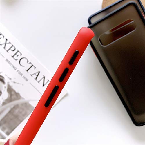 YOFO Matte Finish Smoke Back Cover for Samsung M30s -RED