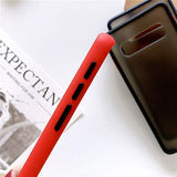 YOFO Matte Finish Smoke Back Cover for Samsung M30s -RED