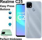 YOFO Back Cover for Realme C25 (Flexible|Silicone|Transparent)