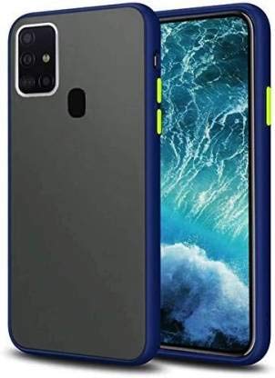 YOFO Matte Finish Smoke Back Cover for Samsung M30s -BLUE