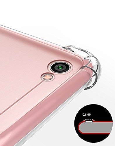 YOFO Shockproof Back Cover for Mi Redmi 5A ((Transparent))