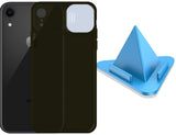 Prime Metal Shutter, Slim Protective Back Cover With Camera Slide Protector For iPhone XR With Free Triangle Mobile Stand