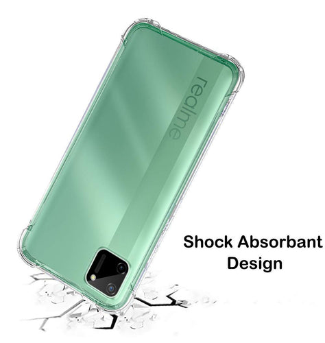 YOFO Transparent Realme C11 Back Case Cover Anti Drop Protection
