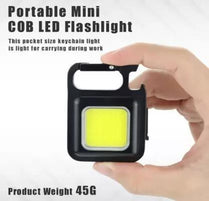 Mini LED COB Flashlight Keychain Light 500 Lumen Rechargeable Flashlights