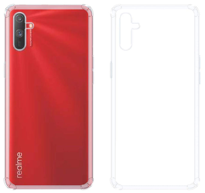 YOFO Silicon Transparent Back Cover for Realme C3 Shockproof Bumper Corner, Ultimate Protection with Free OTG Adapter