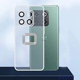 YOFO Electroplated Logo View Back Cover for OnePlus 10T (Transparent|Chrome|TPU+Polycarbonate)