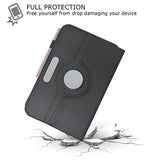 YOFO 360° Degree Rotating Flip Cover with Stand PU Leather Diary Folio Case For Samsung Galaxy Tab A 8.0 T350 /T355 8 Inch Tablet - Black