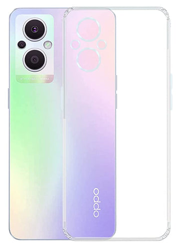 YOFO Back Cover for Oppo F21 PRO(5G) (Flexible|Silicone|Transparent|Dust Plug|Camera Protection)…