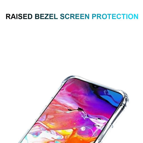 YOFO Shockproof Soft Transparent Back Cover for Samsung A70 - (Transparent) Full Protection Case