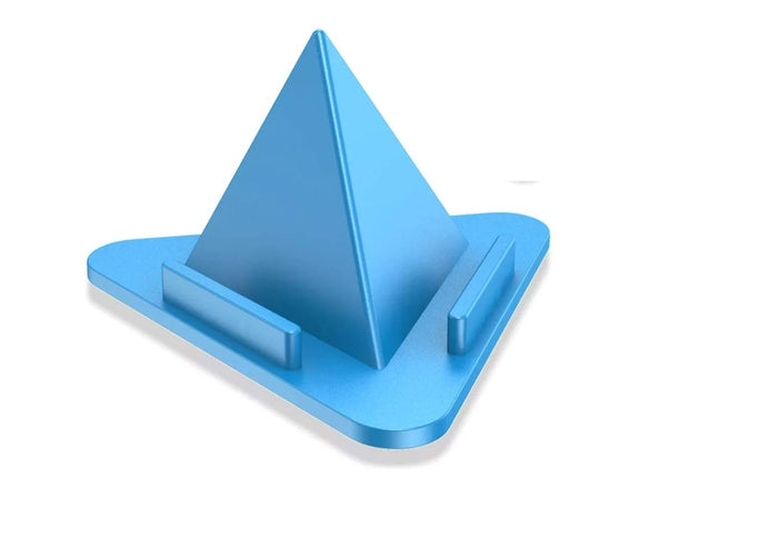 YOFO Table Mobile Stand Triangle Shape Mobile Holder - Anti Slip, Safe, Multi Angle Table & Mobile Mount-Assorted Colour