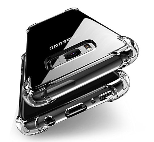 YOFO Shockproof HD Transparent Back Cover for Samsung Galaxy S8 (Transparent)