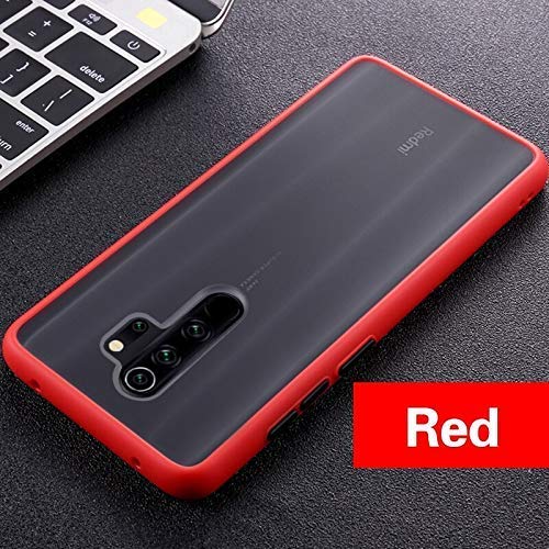 YOFO Matte Finish Smoke Back Cover for Mi Redmi Note 8Pro-Red