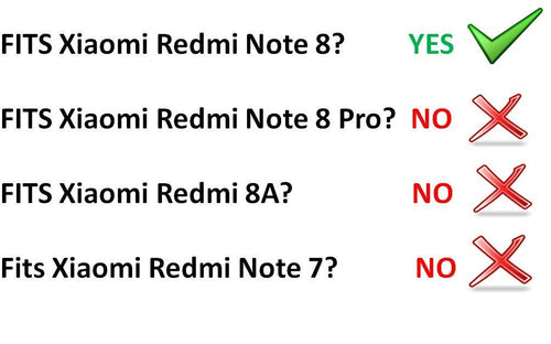 YOFO Rubber Full Protection Back Cover for MI Redmi Note 8 (Transparent) Shockproof
