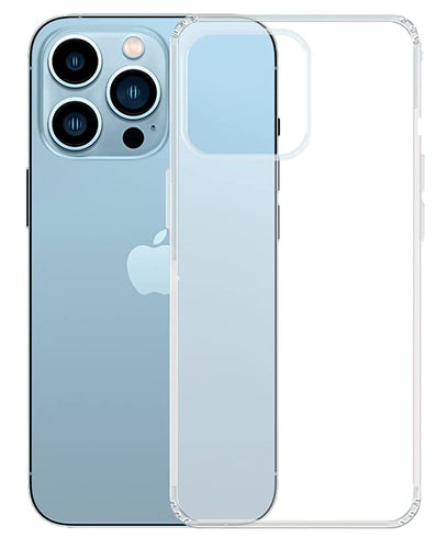 YOFO Back Cover for Apple iPhone 14 Pro Max [6.7] (Flexible|Silicone|Transparent|Anti Dust Plug|Camera Protection)