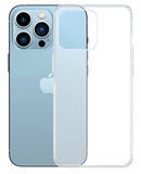 YOFO Back Cover for Apple iPhone 14 Pro Max [6.7] (Flexible|Silicone|Transparent|Anti Dust Plug|Camera Protection)
