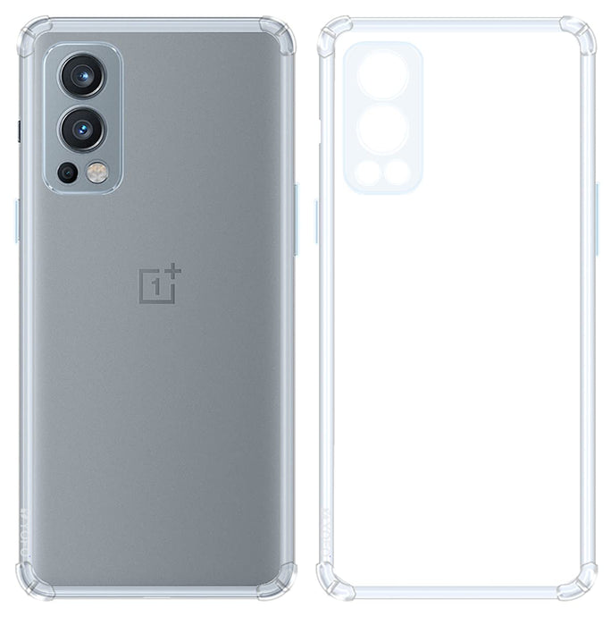 YOFO Back Cover for Oneplus Nord 2 (5G)(Flexible|Silicone|Transparent|Camera Protection Grip)