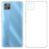 YOFO Silicon Transparent Back Cover for Realme C20 - Camera Protection with Anti Dust Plug