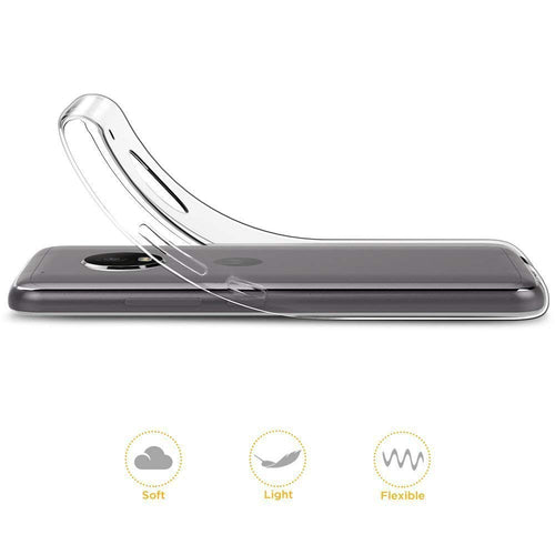 YOFO Silicone TPU Soft Gel Rubber Shockproof Back Cover for Motorola Moto G5 Plus