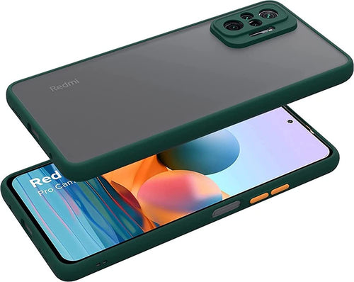 YOFO Matte Finish Smoke Back Cover With Camera Lens Protection for Mi Redmi Note 10 Pro / Note 10 Pro Max