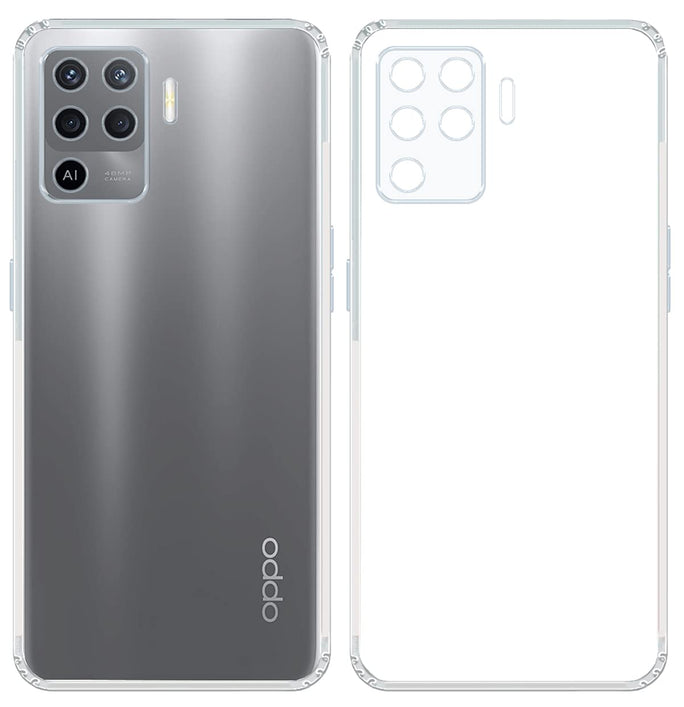 YOFO Silicon Transparent Back Cover for Oppo A94 / F19 Pro - Camera Protection with Anti Dust Plug