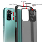 YOFO Matte Finish Smoke Back Cover With Camera Lens Protection for Mi Redmi Note 10 (4G)