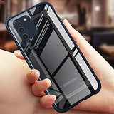 YOFO Samsung Galaxy S10 Lite Clear Back Case, [Military Grade Protection] Shock Proof Slim Hybrid Bumper Cover (Black)
