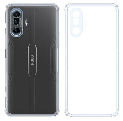 YOFO Back Cover for Poco F3 GT (5G)(Flexible|Silicone|Transparent|Camera Protection Grip)