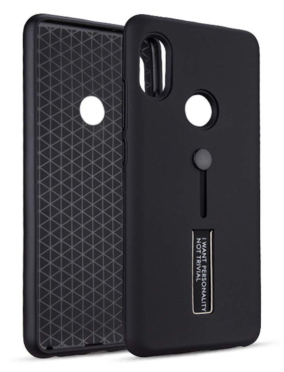 YOFO Fashion Case Full Protection Smart Back Cover for MI Redmi (MI Redmi 6 Pro, Black)