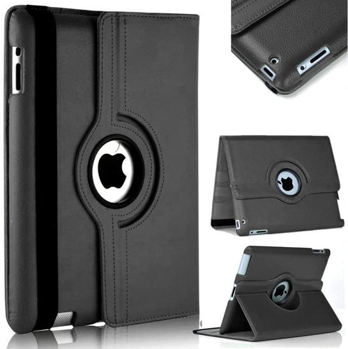 YOFO iPad Pro (10.5-inch) /iPad Air 3 2019 Case, 360 Degree Rotating Stand Folio Case PU Leather Rotating Stand Cover (Black)