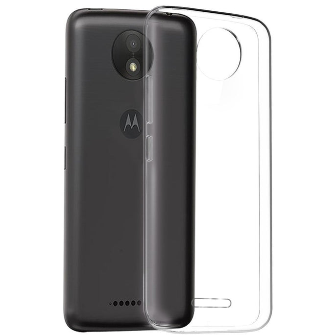 YOFO Silicon Transparent Back Cover for Moto C (Motorola) Shockproof with Ultimate Protection