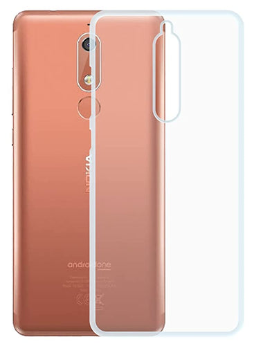 YOFO Back Cover for Nokia 5.1 (Flexible|Silicone|Transparent|Camera Protection)