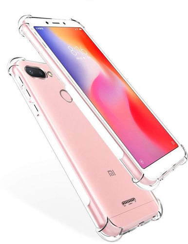 YOFO Silicone Back Cover for MI Redmi 6 (Transparent)