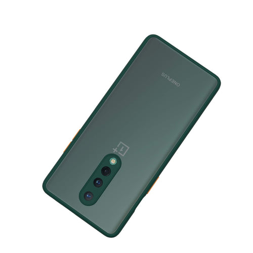 YOFO Matte Finish Smoke Back Cover with Full Camera Lens Protection for OnePlus 7T Pro
