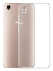 YOFO Back Cover for Vivo Y90 (Flexible|Silicone|Transparent|Dust Plug|Camera Protection)…