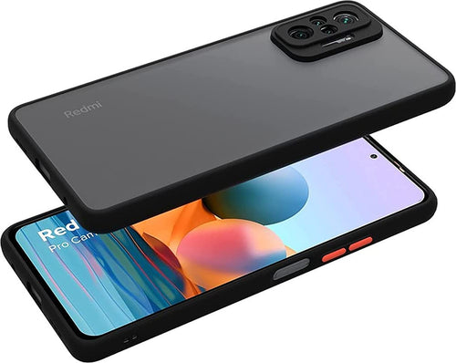 YOFO Matte Finish Smoke Back Cover With Camera Lens Protection for Mi Redmi Note 10 Pro / Note 10 Pro Max