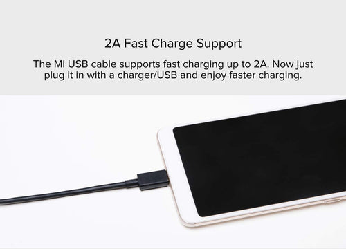 YOFO Fast Compatible Data Cable Upto 2.1 Amp USB Charging for Xiaomi Mi Redmi Note 4, Mi 4/4a Mi 3/3s Mi 4/4i Mi Max Mi 5/ MI Note 5/Note 5 Pro/6/6Pro