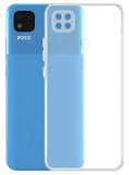 YOFO Back Cover for Poco C31 / Mi Redmi 9 (Flexible|Silicone|Transparent|Dust Plug|Camera Protection)