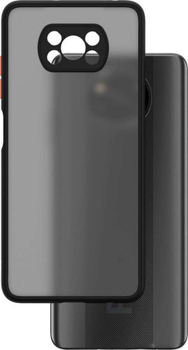YOFO Matte Finish Smoke Back Cover with Full Camera Lens Protection for Poco X3