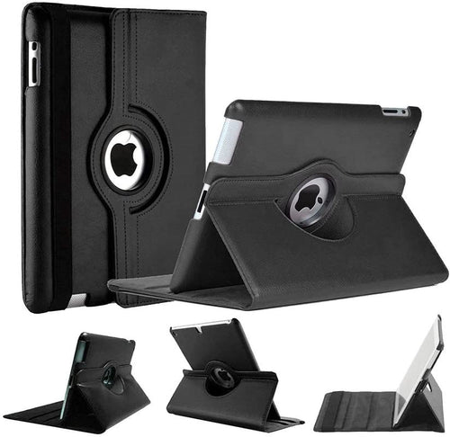 YOFO iPad Pro (10.5-inch) /iPad Air 3 2019 Case, 360 Degree Rotating Stand Folio Case PU Leather Rotating Stand Cover (Black)
