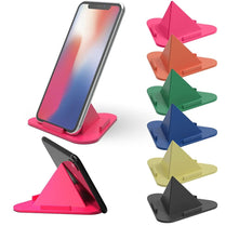 YOFO Table Mobile Stand Triangle Shape Mobile Holder - Anti Slip, Safe, Multi Angle Table & Mobile Mount-Assorted Colour