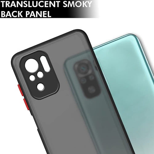 YOFO Matte Finish Smoke Back Cover With Camera Lens Protection for Mi Redmi Note 10 (4G)