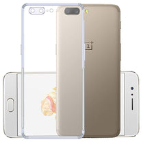 YOFO Silicon Transparent Back Cover for OnePlus 5 - Camera Protection with Anti Dust Plug