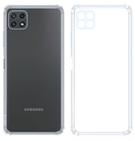 YOFO Back Cover for Samsung A22 (5G) (Flexible|Silicone|Transparent|Camera Protection Grip)
