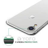 YOFO Back Cover for iPhone XR (Transparent) with Dust Plug & Camera Protection
