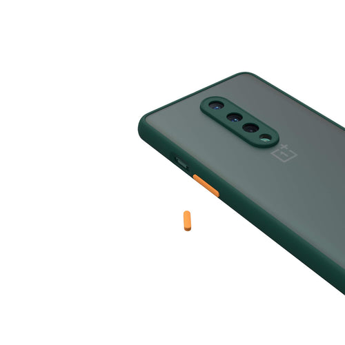 YOFO Matte Finish Smoke Back Cover with Full Camera Lens Protection for OnePlus 7T Pro