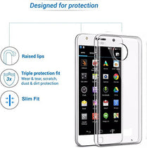 YOFO Silicon Transparent Back Cover for Moto C (Motorola) Shockproof with Ultimate Protection