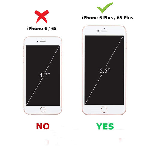 YOFO Ultra Thin Back Cover for iPhone 6 Plus/ 6S Plus 5.5 in Screen (Transparent)