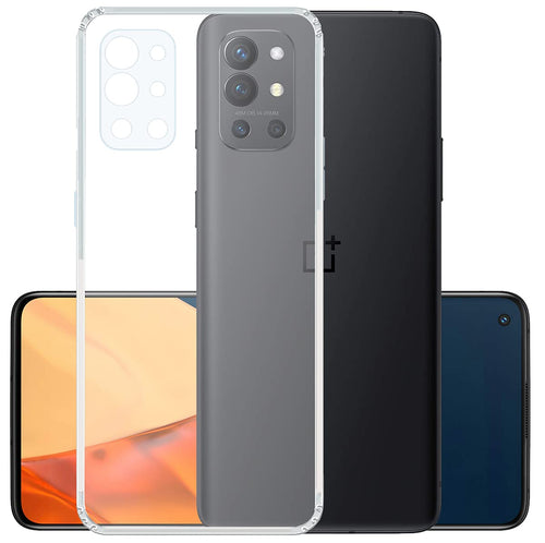 YOFO Back Cover for OnePlus 9R (Flexible|Silicone|Transparent|Camera Protection|DustPlug)